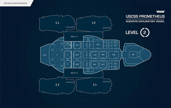 USCSS Prometheus Blueprint