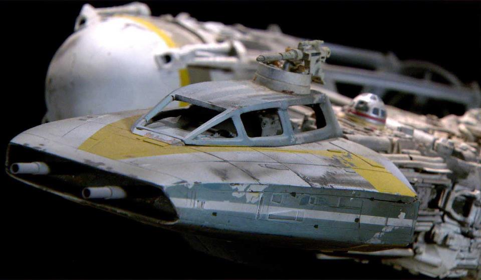 140 fotos de modelos de naves y vehículos utilizados para la trilogía  original de La Guerra de las Galaxias (1977-1983)