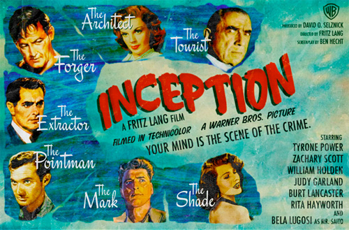 Modern Movies, Classic Posters - Inception