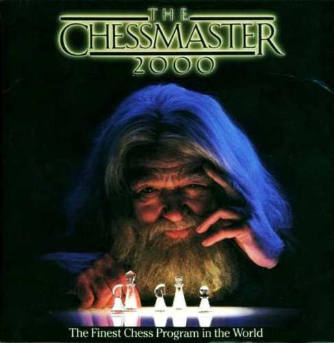 Chessmaster 2000, el primero de la serie. El rostro del Chessmaster fue digitalizado y reutilizado en versiones posteriores. - Chessmaster